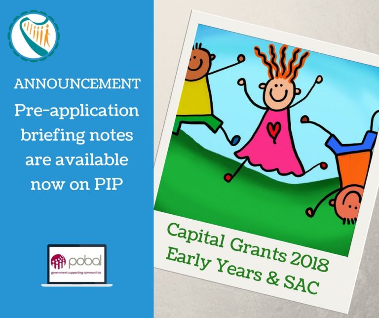 Early Years And SAC Capital Grants 2018 Pre-application Briefing Notes ...