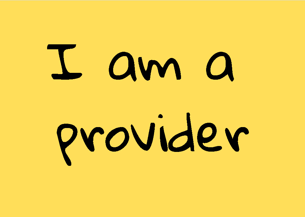 I am a provider