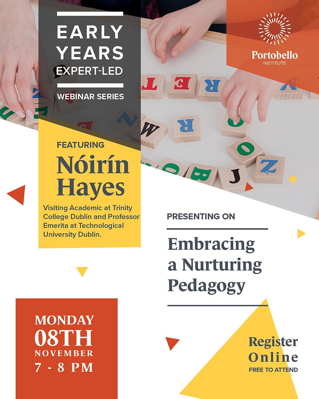 Portobello Institute 3rd Virtual inar 'Embracing a Nurturing